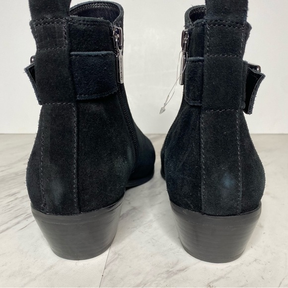 New! Blondo Saddie Waterproof Black Suede Bootie 7M - Picture 4 of 14